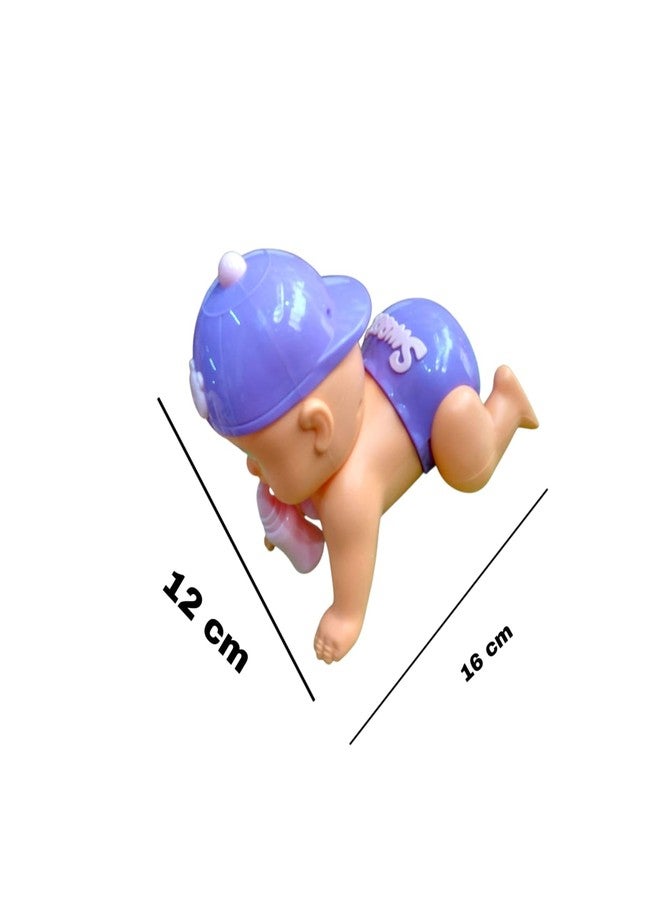 JNiL Cute Adorable Nipple Baby Plastic Toy Push Back Toy Baby Interactive for Babies & Kids (Pack of 1) (Blue) - Image 5
